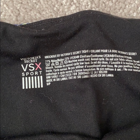 VICTORIA’S SECRET YOGA PANTS (  glow in the dark) - Picture 2 of 2